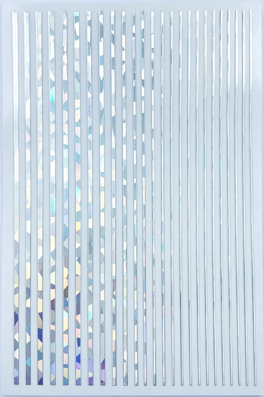 Striping tape | Flakes zilver