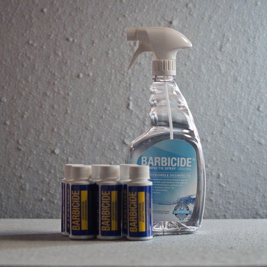 Barbicide desinfectie bullets & spray flacon