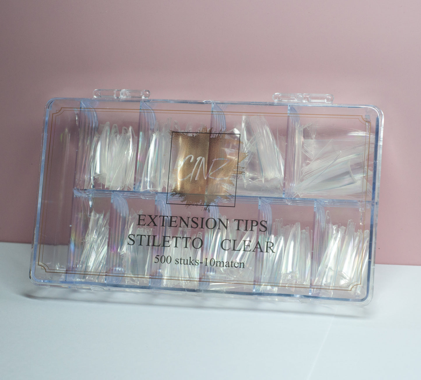 Extension tips stiletto clear