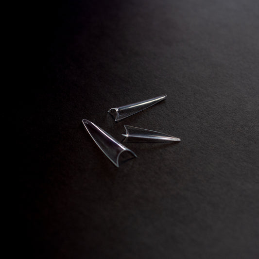 Extension tips stiletto clear
